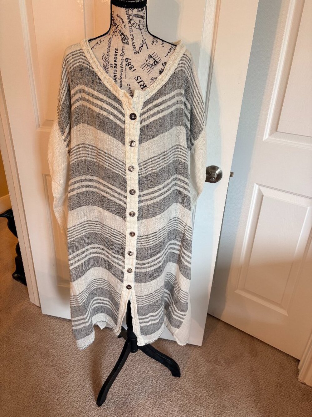 La Bottega Di Brunella Button Front Duster/Dress EC